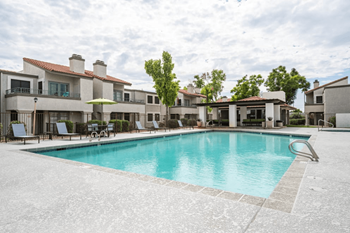 Lap pool offering ample deck space & bbq grill station